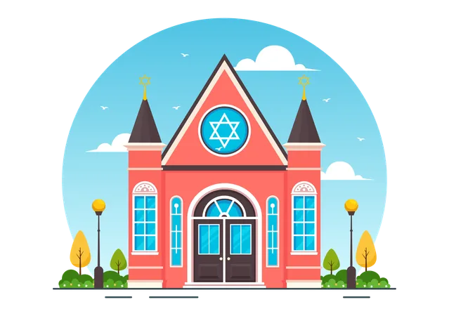 Synagogue Building  Illustration