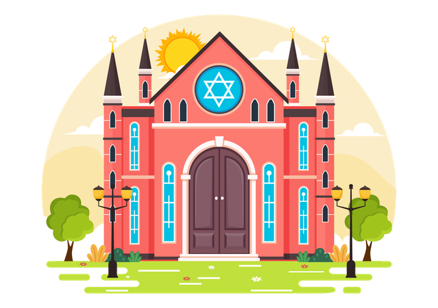 Synagogue Building  Illustration