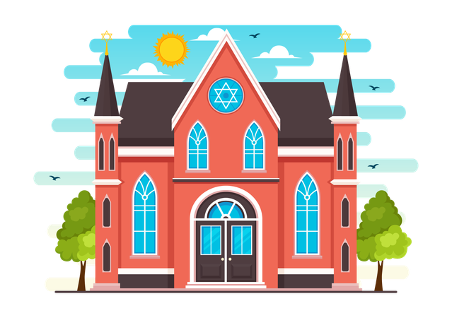 Synagogue Building  Illustration