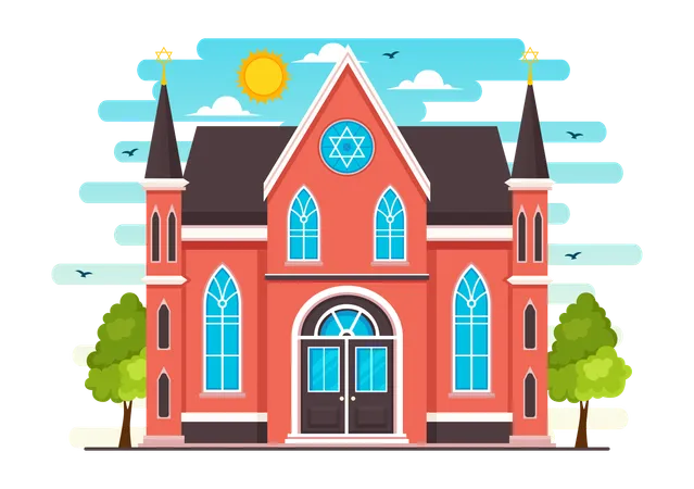 Synagogue Building  Illustration