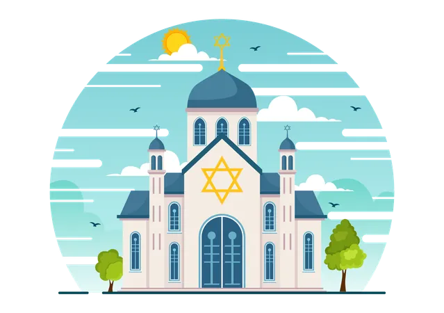 Synagogue Building  Illustration