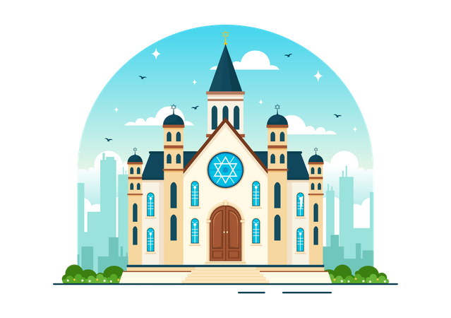 Synagogue Building  Illustration