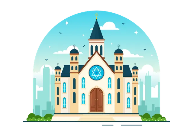 Synagogue Building  Illustration