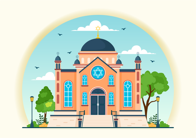 Synagogue Building  Illustration