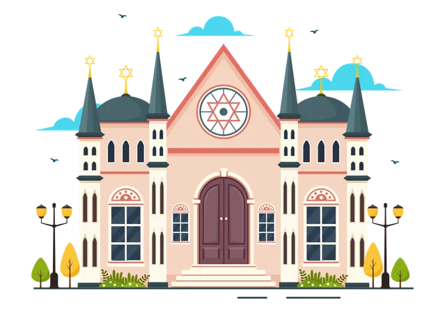 Synagogue Building  Illustration