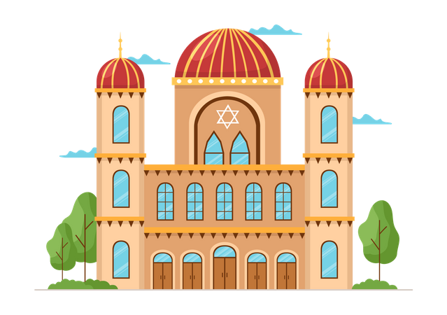 Synagogue Building  Illustration