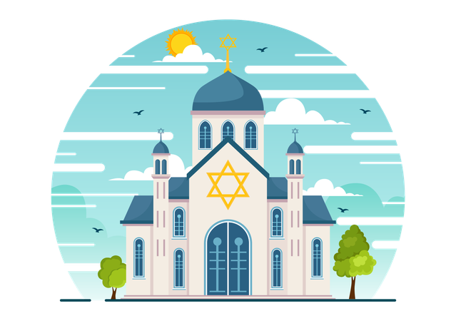 Synagogue Building  Illustration