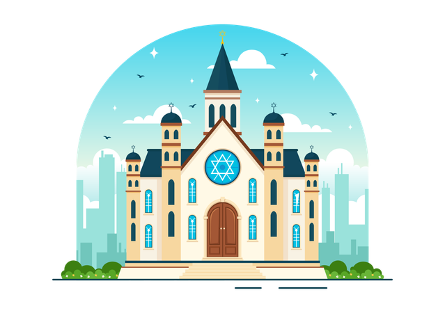 Synagogue Building  Illustration