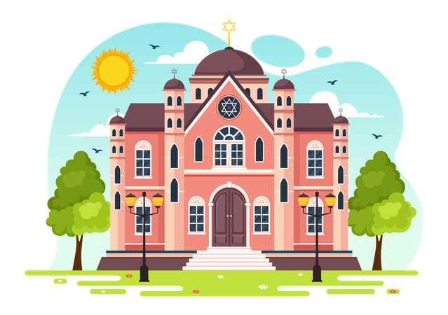 Synagogue Building  Illustration