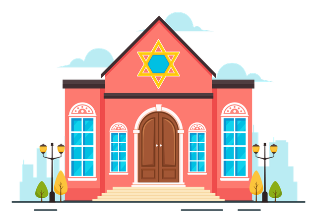 Synagogue Building  Illustration