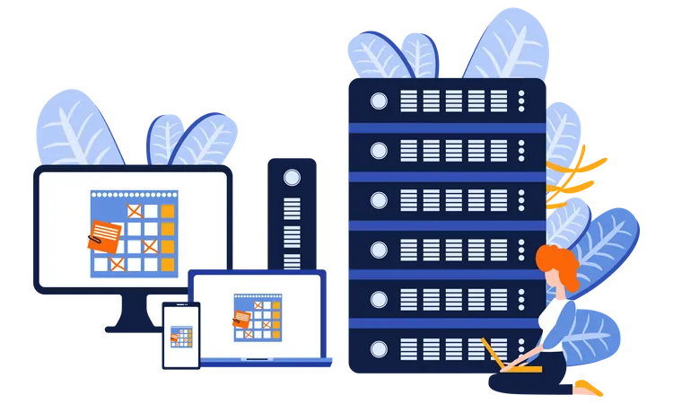 Sync Between devices  Illustration