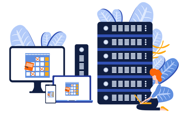Sync Between devices  Illustration