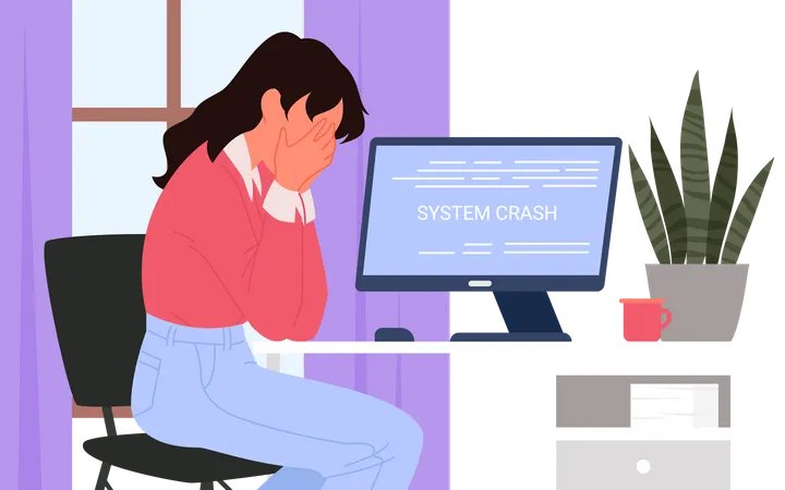 System crash  Illustration