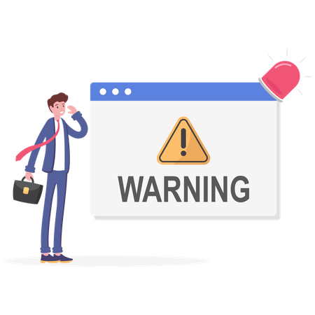 System warning  Illustration