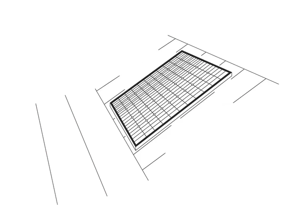 Système d'énergie solaire sur le toit  Illustration