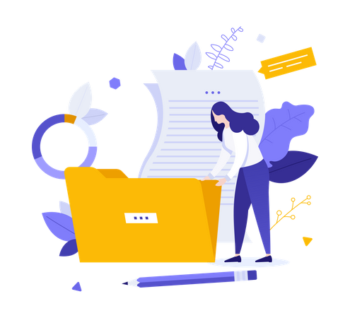 Système de gestion de fichiers  Illustration