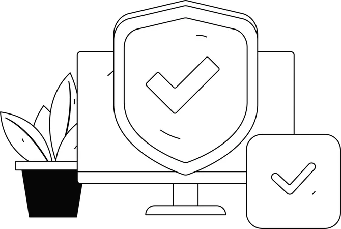 Système de vérification de sécurité en ligne  Illustration