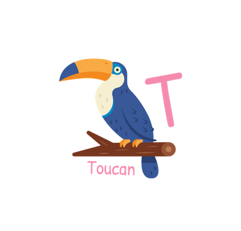 T para tucano  Ilustração