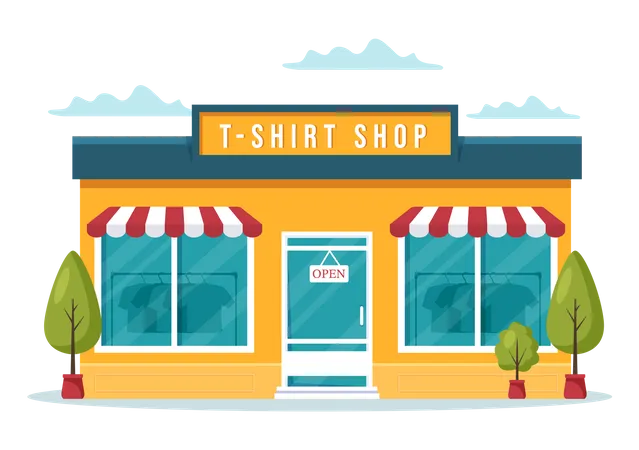 T Shirt Shop  Illustration
