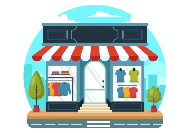 T-shirt Store  Illustration