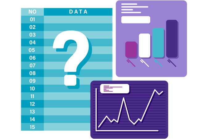 Tabla de datos y gráfico de barras  Ilustración