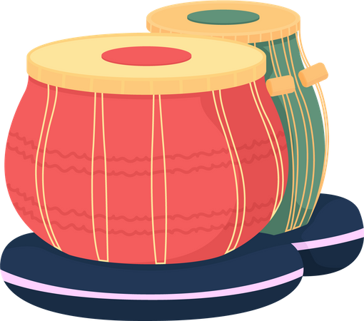 Tabla drums  Illustration