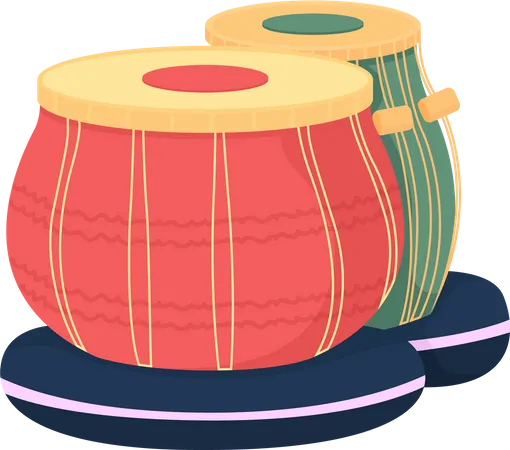 Tabla drums  Illustration