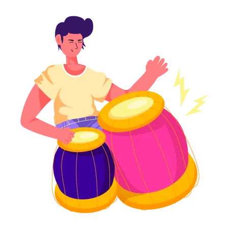 Tabla Player  Illustration