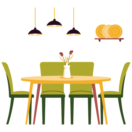 Table à manger  Illustration