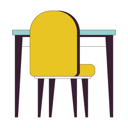 Table chair  Illustration