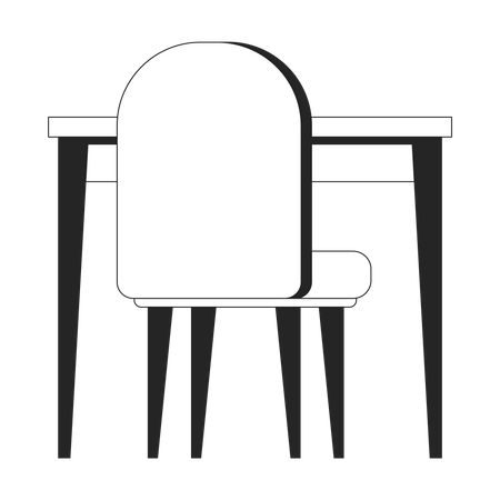 Table chair  Illustration