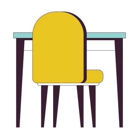 Table chair  Illustration