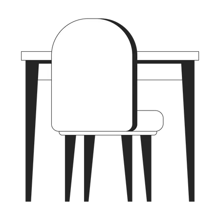 Table chair  Illustration