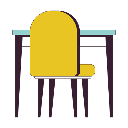 Chaise de table  Illustration