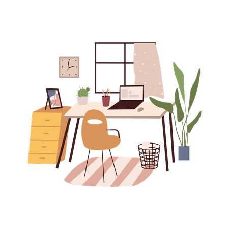 Table de travail  Illustration