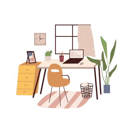 Table de travail  Illustration