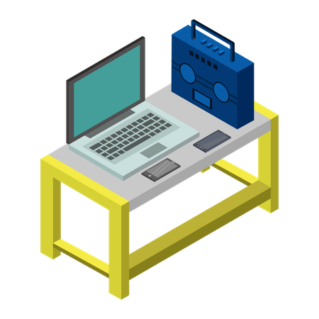 Table d'atelier  Illustration