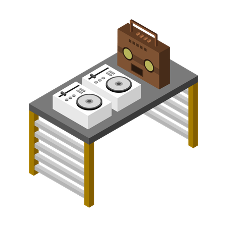 Table d'atelier  Illustration