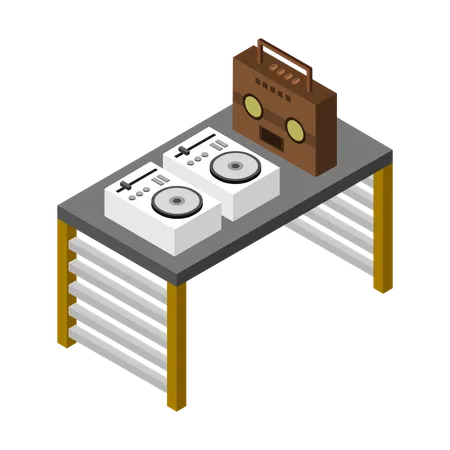 Table d'atelier  Illustration