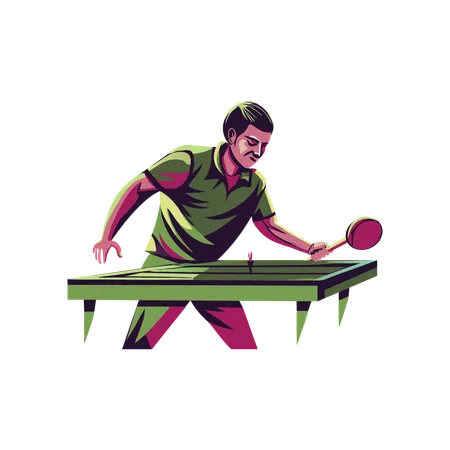 Table Tennis  Illustration