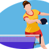 illustrations for table-tennis