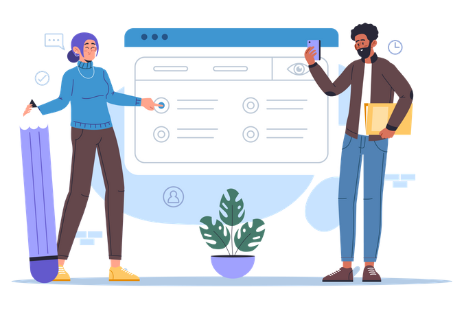 Tableau de bord d'entreprise  Illustration