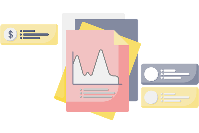 Tableau financier  Illustration