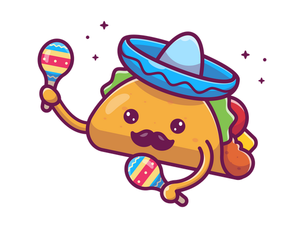 Taco avec jouet  Illustration