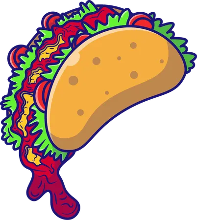 Taco  Illustration