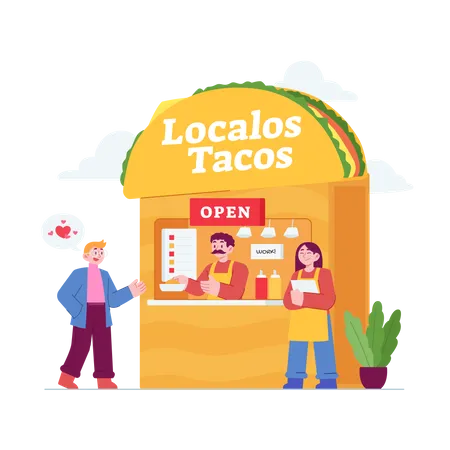 Taco-Laden  Illustration