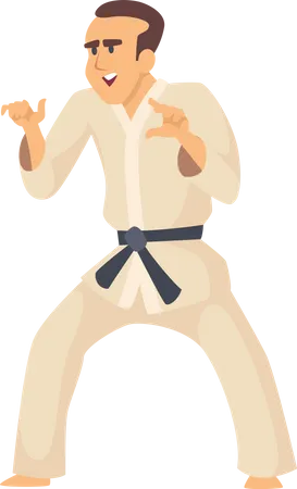 Taekwondo fighter Illustration