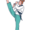 illustration for olympic taekwondo