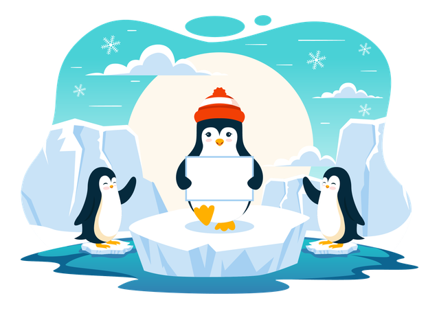 Tag der Pinguine  Illustration