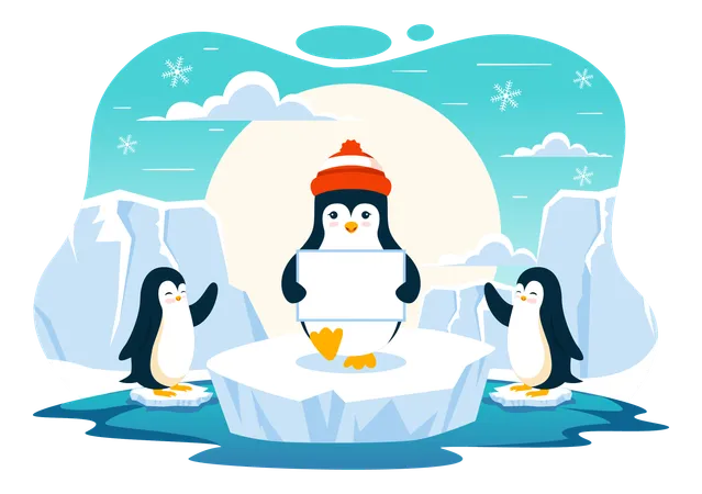 Tag der Pinguine  Illustration